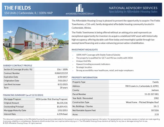 Affordable housing property represented by Affordable Housing Group
